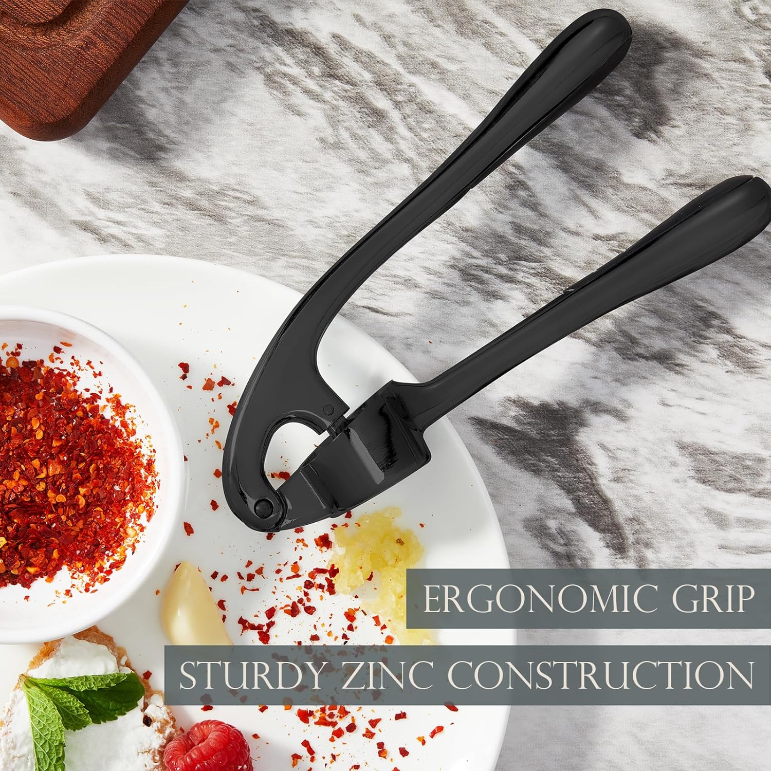 Garlic Press With Studs, Garlic Mincer, Ginger Crusher, Garlic Crusher Garlic Press With Studs, Garlic Mincer, Ginger Crusher, Garlic Crusher